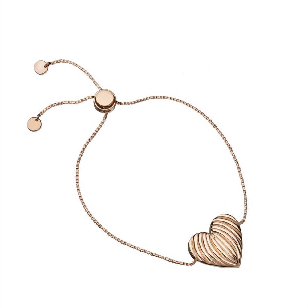 NEW JENNIFER ZEUNER women's luba heart bracelet in gold